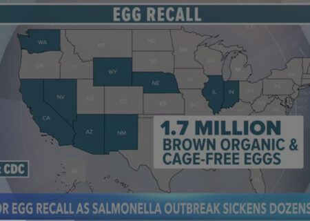 بیش از ۱.۷ میلیون عدد تخم‌مرغ به دلیل احتمال آلودگی به باکتری سالمونلا در حال جمع‌آوری هستند