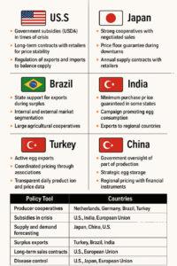 تحلیل تطبیقی سیاست‌های تنظیم بازار تخم‌مرغ در کشورهای مختلف