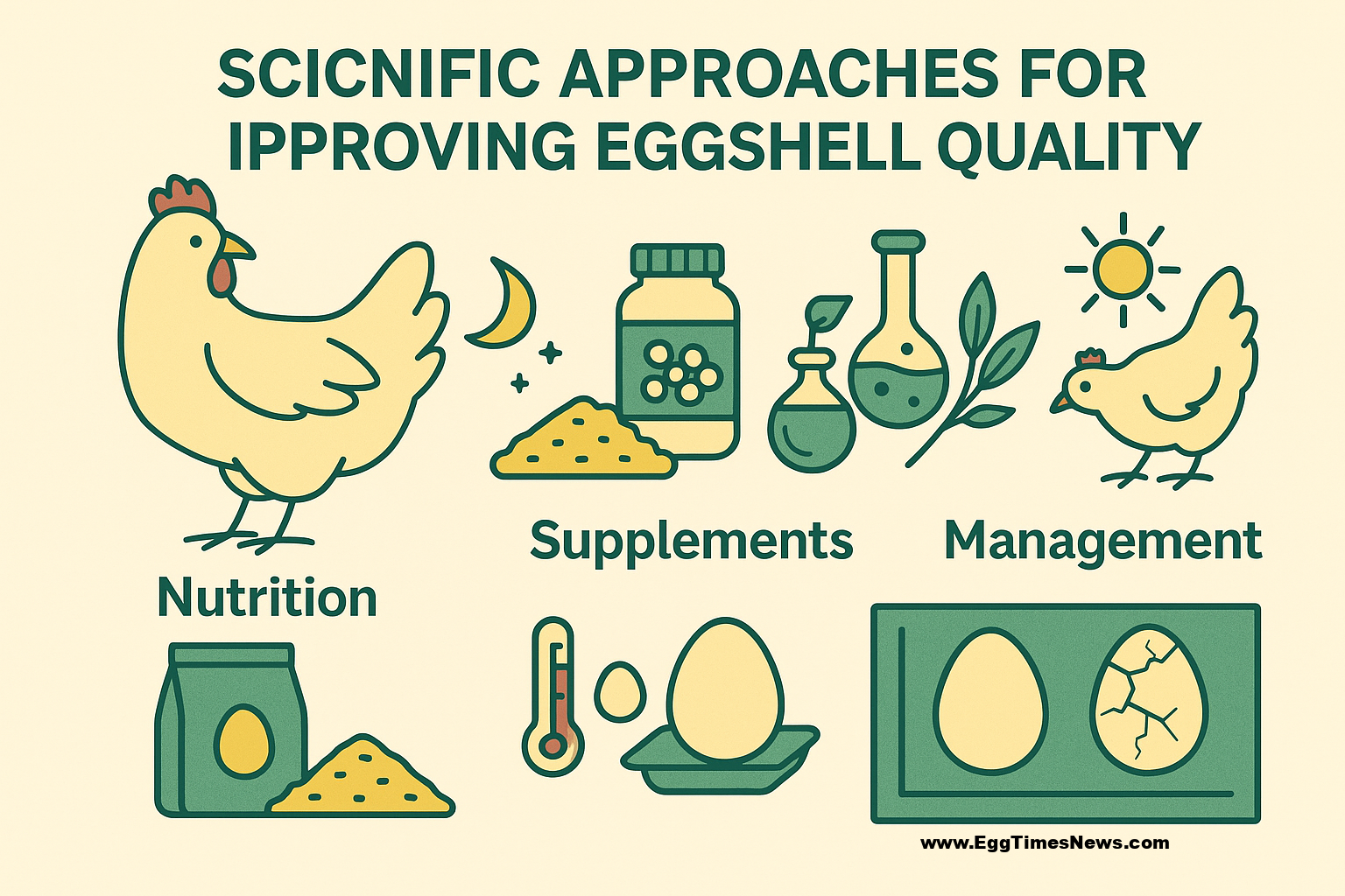 راهکارهای علمی جدید برای بهبود کیفیت پوسته تخم‌مرغ