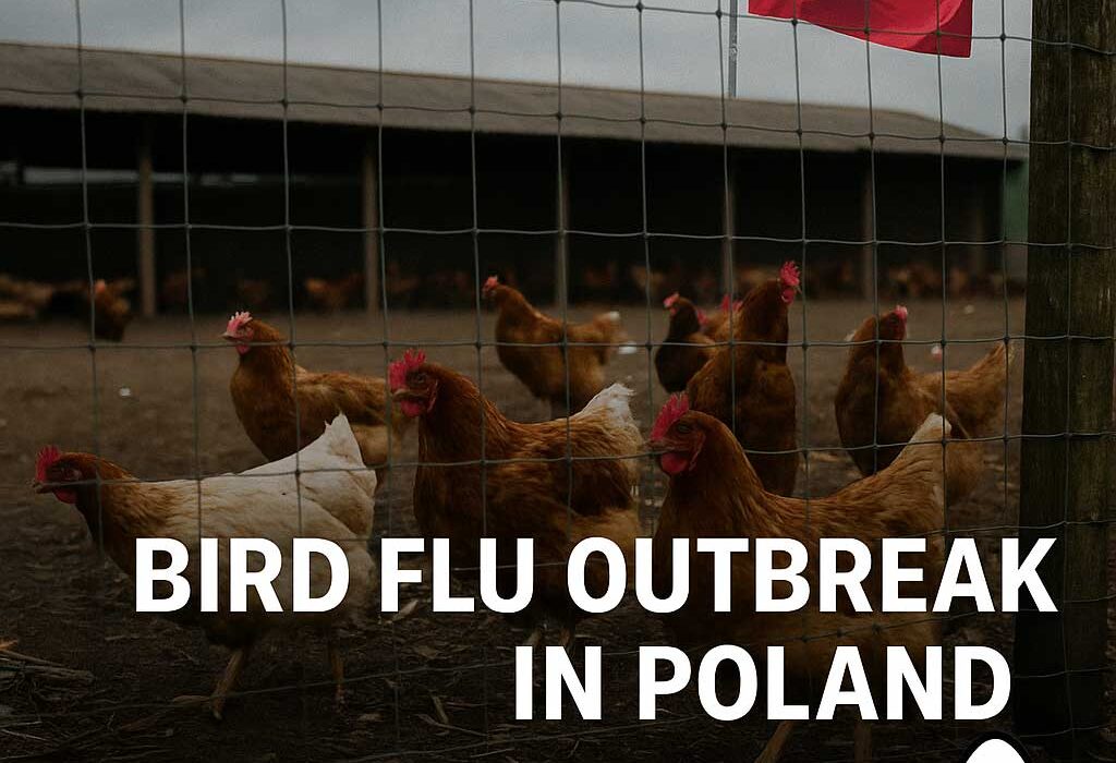 لهستان شیوع آنفلوآنزای پرندگان در دو مزرعه شمالی گزارش کرد