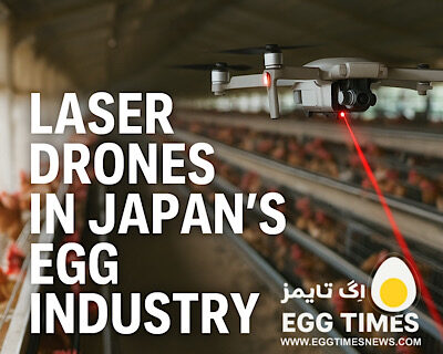 نوآوری در ژاپن: پهپادهای لیزری در خدمت صنعت مرغ تخم‌گذار